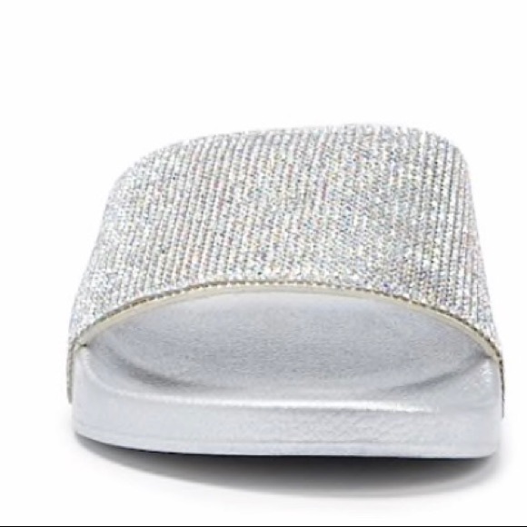 Glitter silver slides - Picture 2 of 4